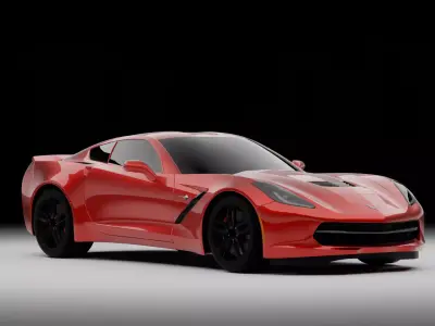 Corvette C7 3D model by edwin-blend
