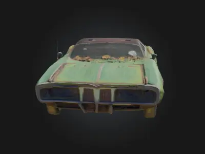Rusty Classic  Aged Vintage Car Prop 3D model