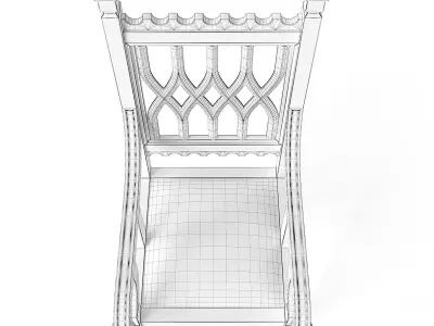 Medieval Chair 3D model