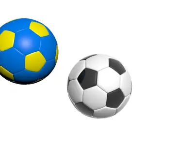 Soccer Balls 3D model