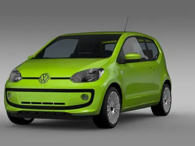 VW UP EcoFuel 3Door 2015 3D model