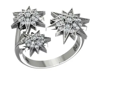 STAR RING 3D print model