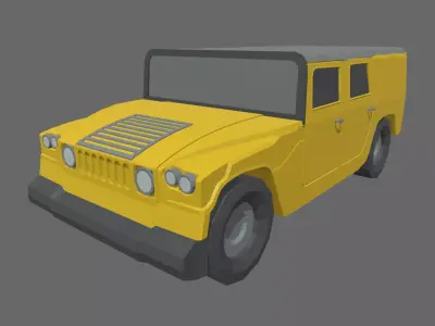 Low Poly Off Road Car 01 Low-poly 3D model