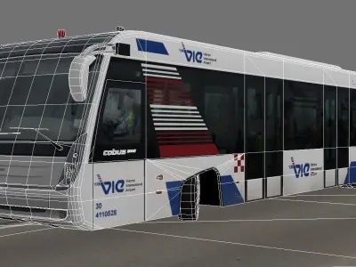 Cobus 3000 Vienna Airport Low-poly 3D model