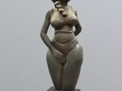 Ovialeke-Beautiful Woman Low-poly 3D model