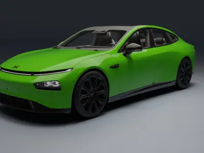 Xpeng P7 Low-poly 3D model