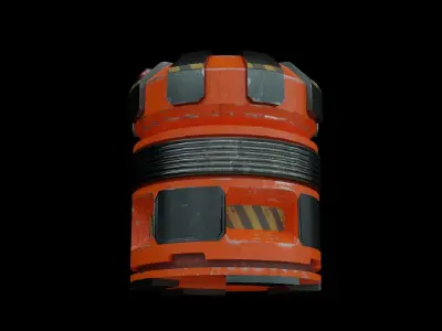 Sci Fi Capsule Free low-poly 3D model