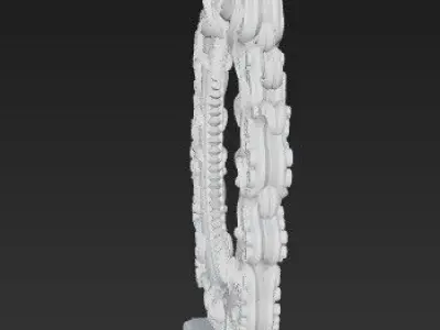 3D Printable Gothic Monster Mirror Frame 3D model