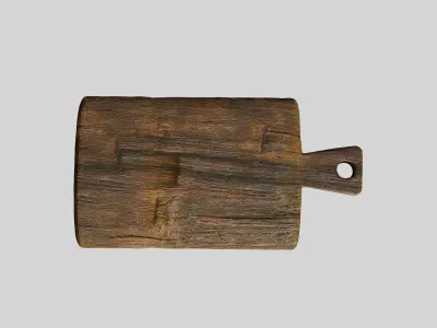 Wooden Chopping Board 3D model