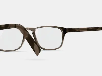 Bensen Eyeglasses in Greystone 3D model