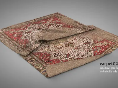 Old Rugs and Carpets 3D model