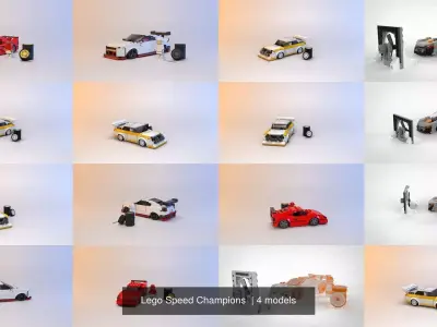 Lego Speed Champions  3D Model Pack
