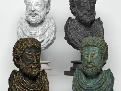 Decor Set Sculpture 23  3D model