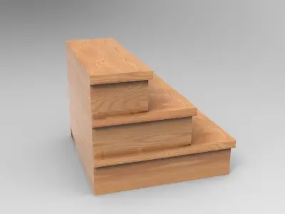 Huka Stair Low-poly 3D model