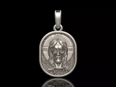 Jesus protect us pendant model 992 3D print model