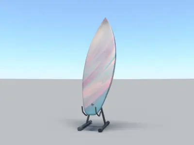 surfboard V5 Low-poly 3D model