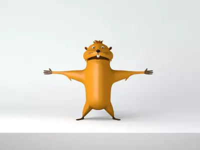 Beaver squirrel 3D model