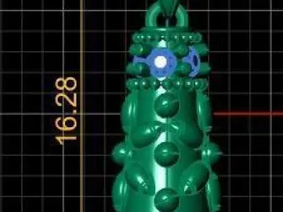 STYLISH ANTIQUE PENDANT 3D PRINTABLE MODEL 3D print model