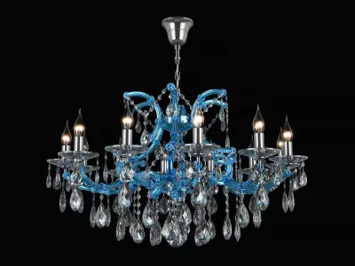 698125 ChampaBlu Osgona Chandelier 3D model