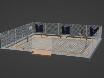 Basketball Stadium - Memphis Grizzlies Low-poly 3D model