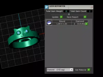 gold animal jewelry  3D printable model   3D print model