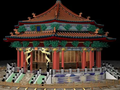 Chinese ancient house 3D model 50