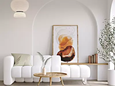 A Mediterranean Style Interior Room in Spain 3D model