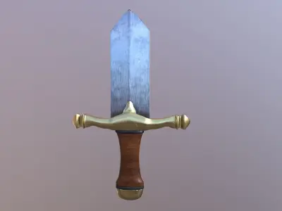 Steel Dagger Free 3D model