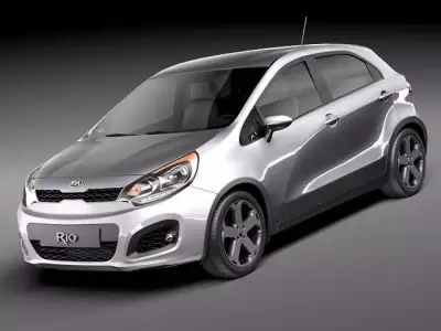 Kia Rio 2012 5door 3D model
