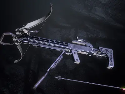 Survival Crossbow Low-poly 3D model