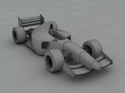 Formula racing car 3D model purchase