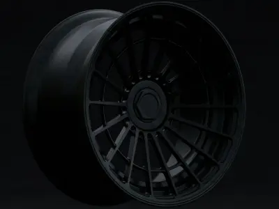 Rotiform LAS-R Aftermarket Wheel Low-poly 3D model