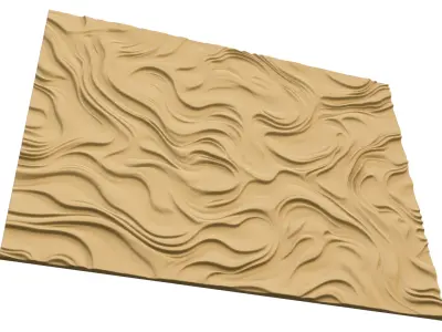 modern panel wall decor set wall relief mural CNC 113 3D model