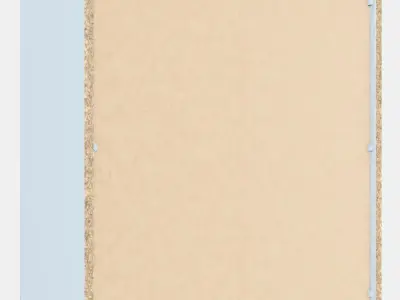 SKRUVBY Cabinet with glass doors 3D model