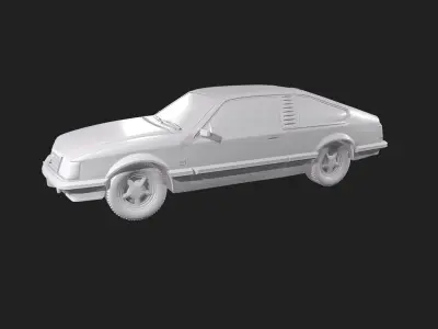 Opel Monza coupe 1980 and 1981 Render Ready 3D Model Low-poly 3D model