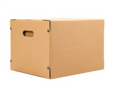 Cardboard Box D Model Pack Low-poly 3D model