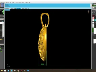 Luxury Dragon Heart Pendant for Jewelry 4010 3D print model