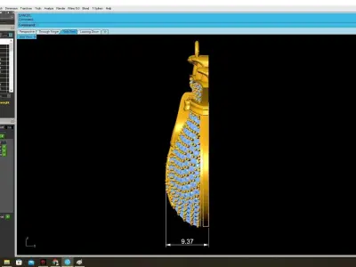 Luxury Money Bag Dollar Pendant for Jewelry 3D Model 3920 3D print model