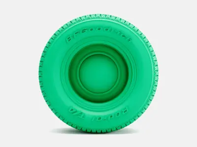 15x10 Smoothie Wheel BFGoodrich Radial TA Tire 3D print model