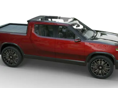 Generic Pickup v21 Low-poly 3D model