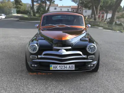 Pobeda Victory GAZ M20 remake Free 3D model