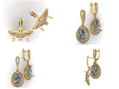 Earrings bi 25 3D print model