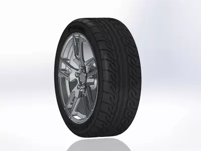 Wheel 18inch American Racing VF100 Scalpel for scale model 3D print model