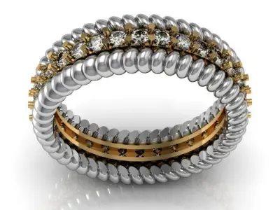 band ring 3D print model