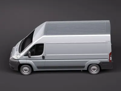 fiat ducato 2008 lwb 3D model