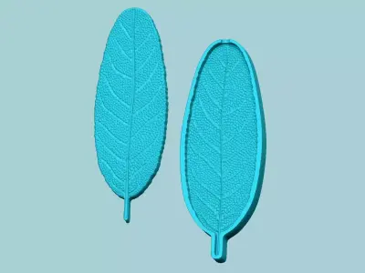 Sage Leaf Mold - Artificial Herb Molding Tool 3D print model