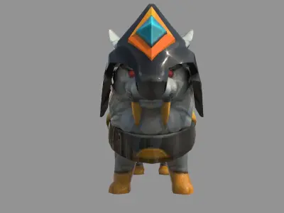 lion chariot 3D model