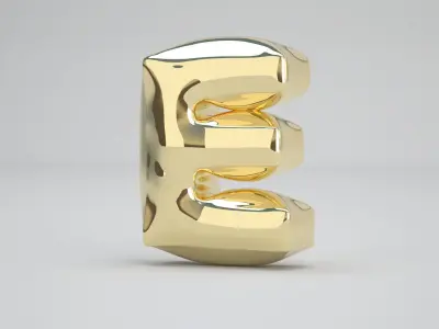 E Balloon Gold 3D model