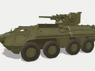 BTR-4E Low-poly 3D model