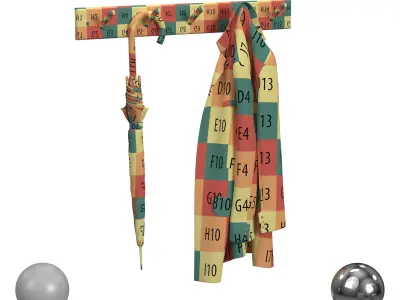 Sadie Wall Hooks 3D model